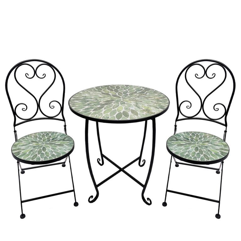 5029936998040 1 Mosaic Leaf Design Metal Garden Bistro Set.jpg